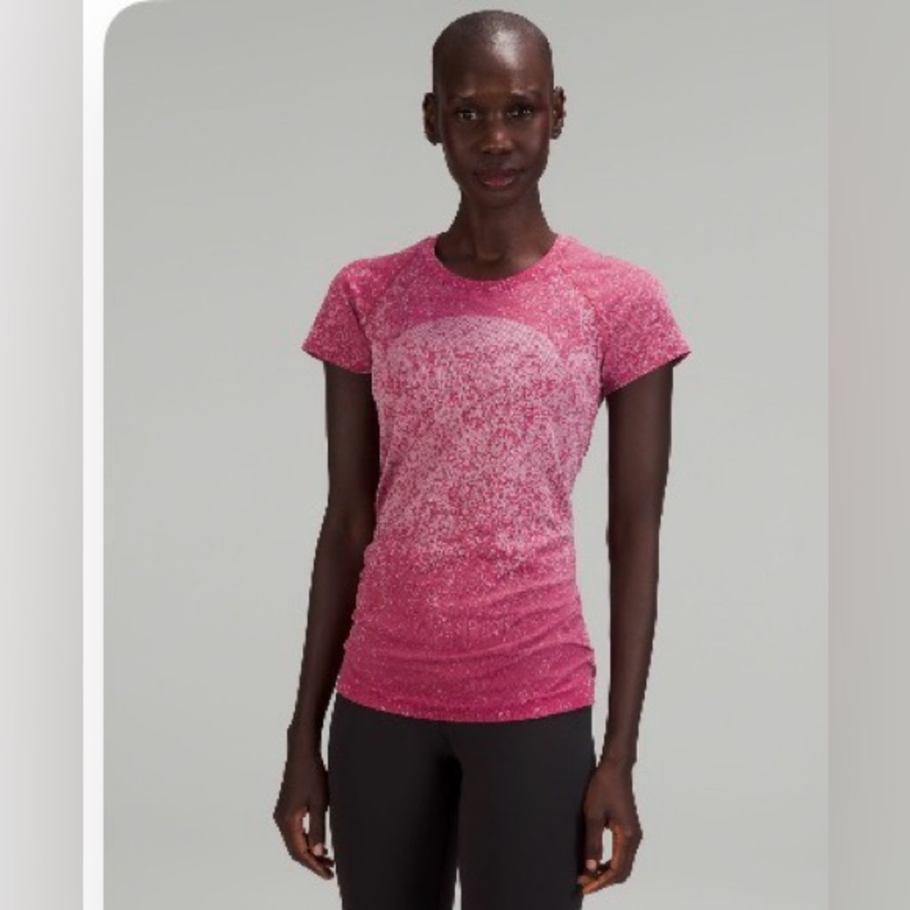 Lululemon - Swiftly Tech Short-Sleeve Shirt 2.0 - pomegranate/pink - size 10